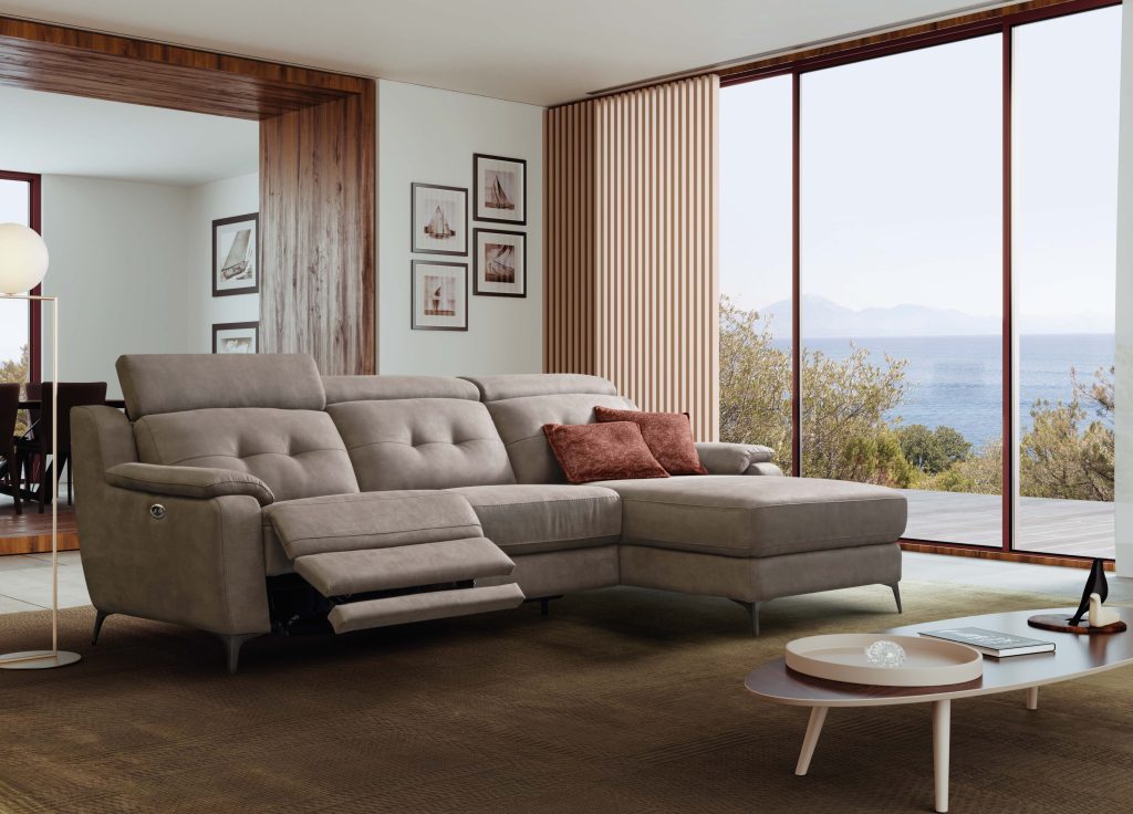 divano moderno reclinabile corfu
