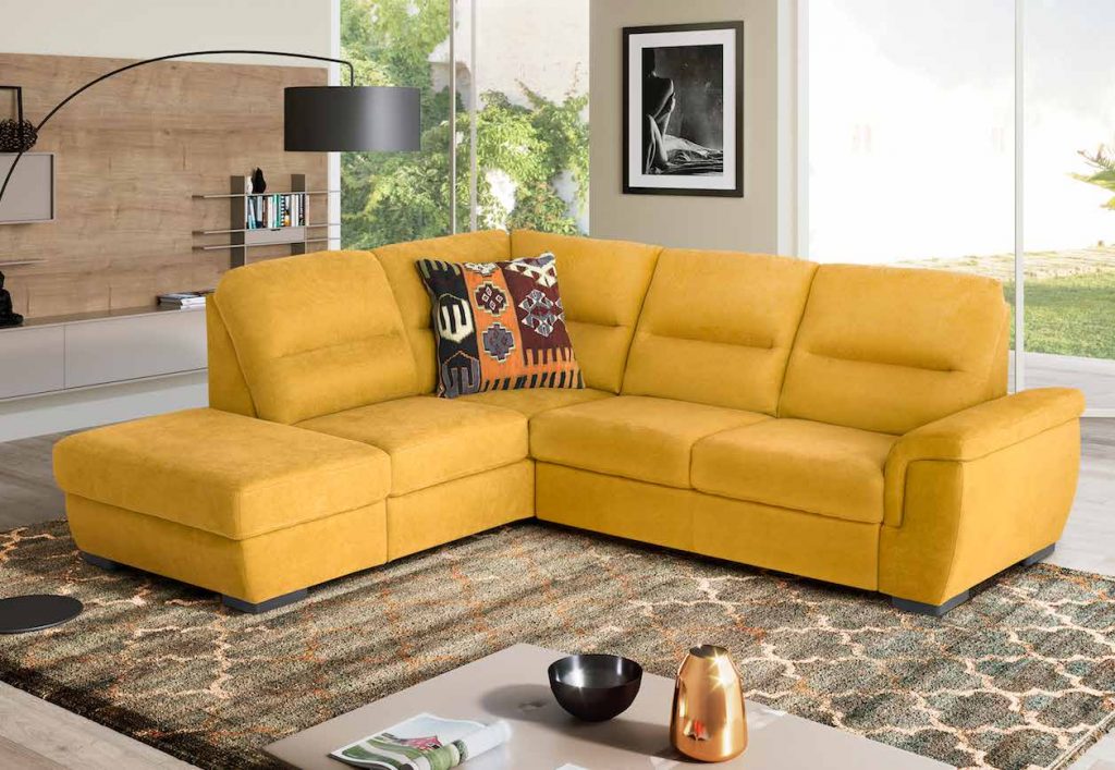 divano estraibile moderno tessuto fata