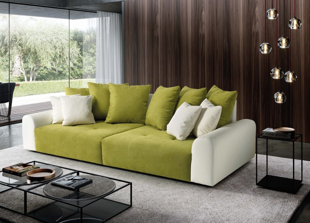 divano moderno tessuto faville